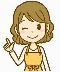 エプロン姿の女性